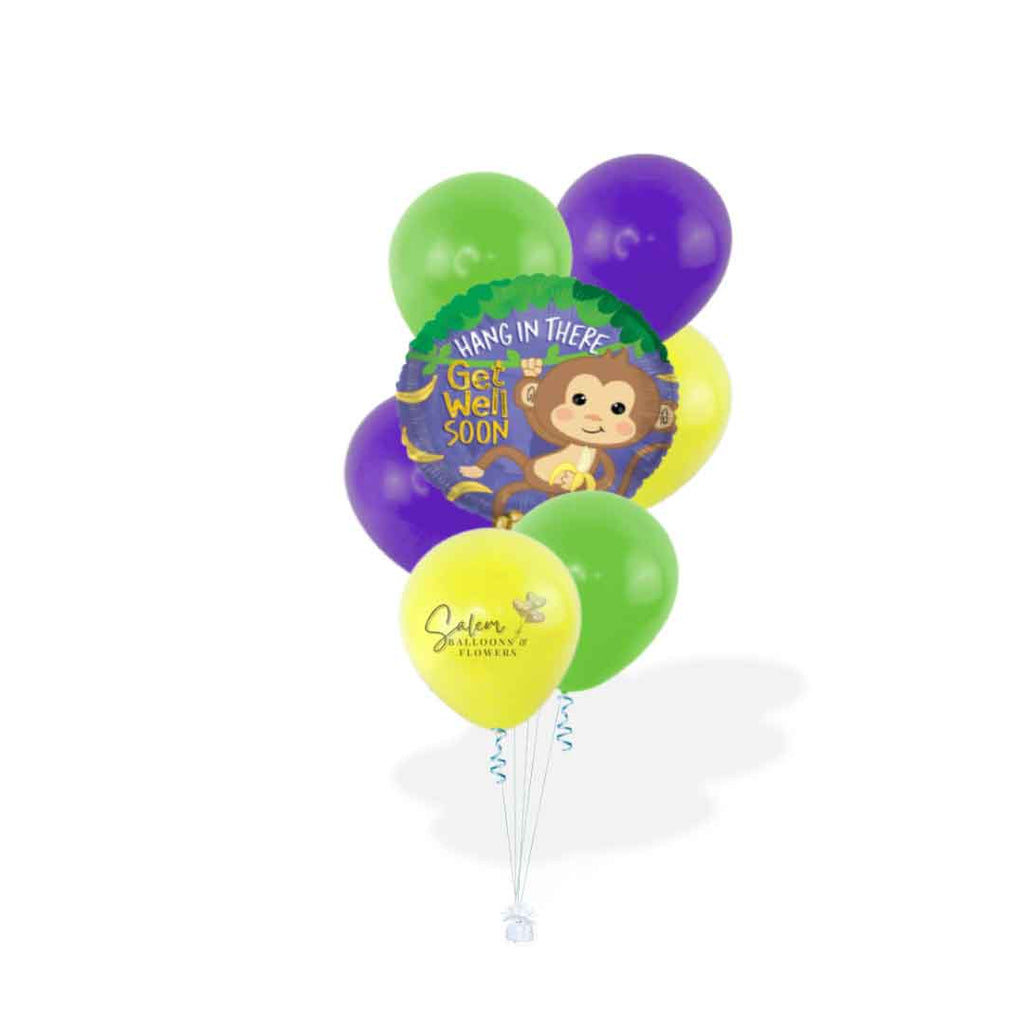 Get Well Soon Balloon bouquet Featuring  