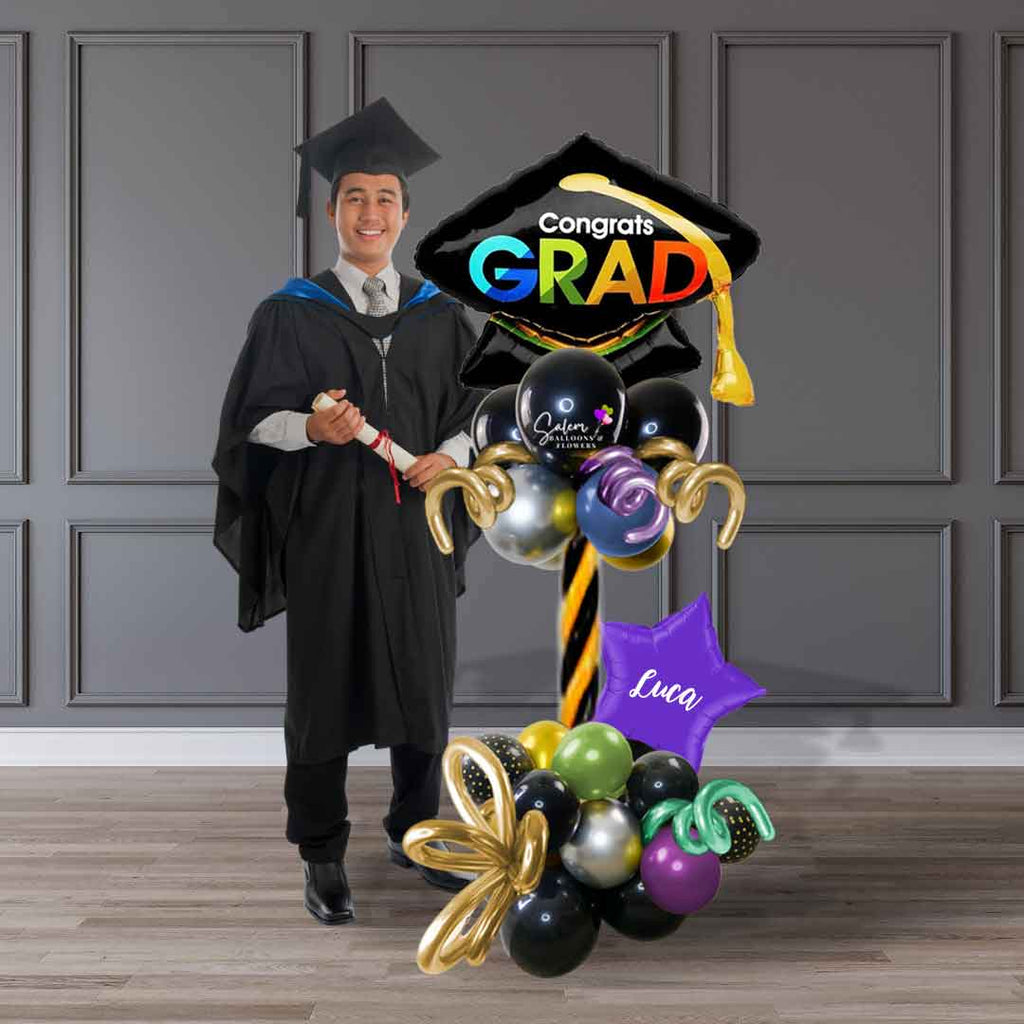 You did it Grad Balloon column (Celebration gift/Picture prop)