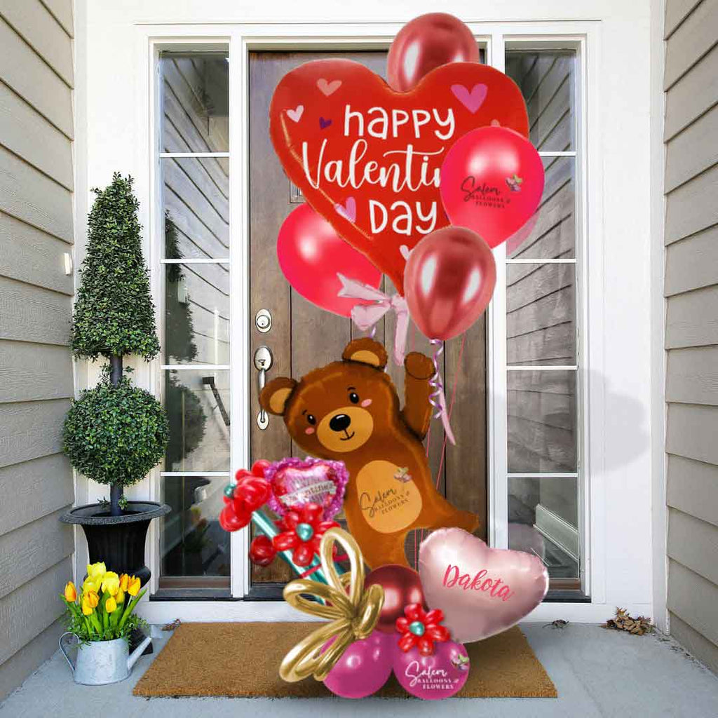 Grand Gesture Flying Bear Balloon Bouquet