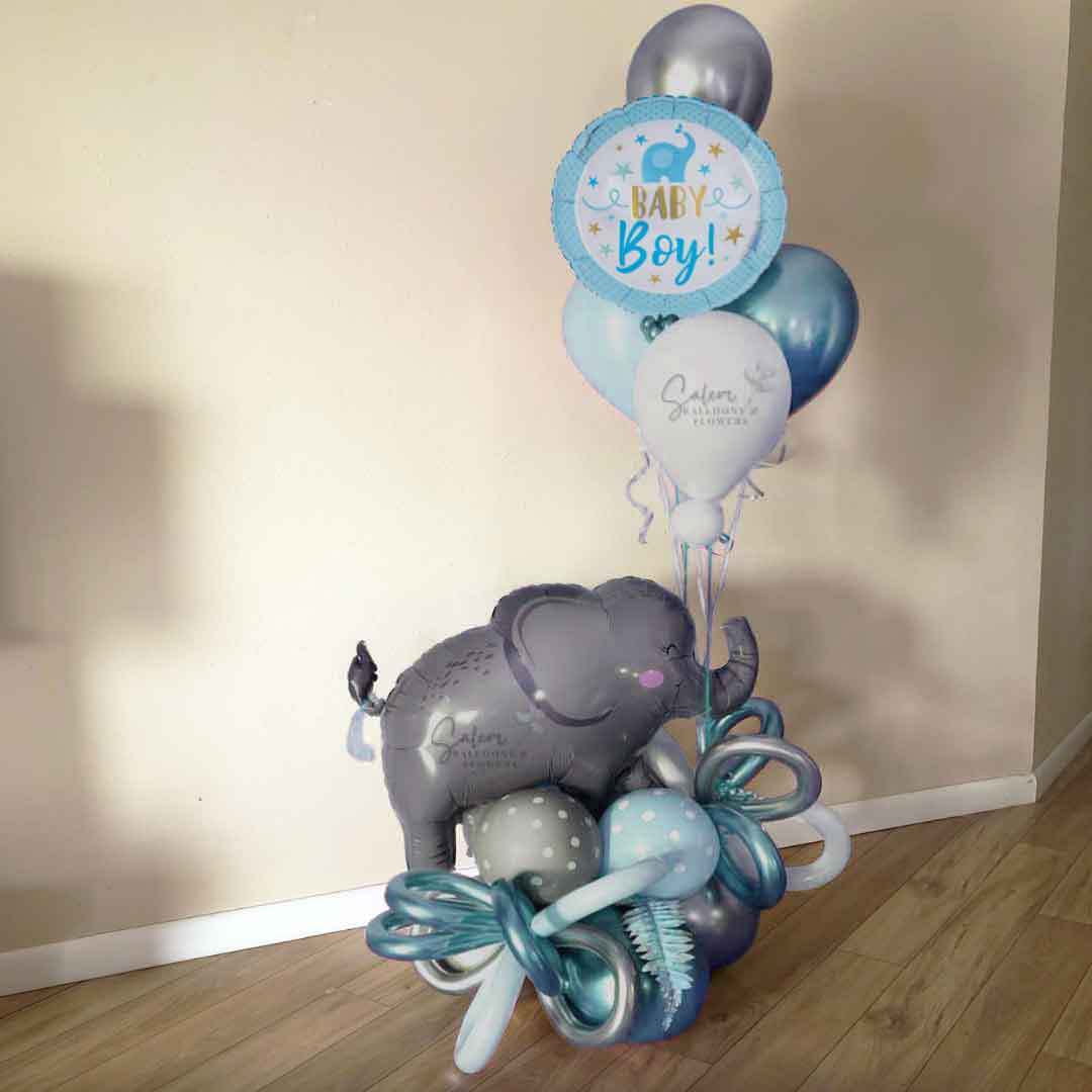 Little Peanut's Parade (It's a Boy balloon Bouquet)