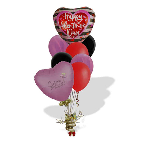 Valentines day Helium balloon bouquet. Salem Oregon Balloon Delivery.