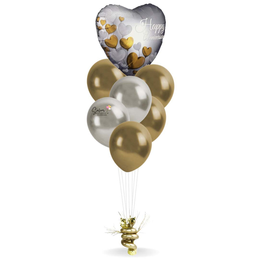 HAPPY ANNIVERSARY CLASSIC BALLOON BOUQUET